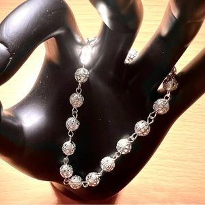 NWOT Elegant Silver Bracelet Handmade in Spain/Artisan, Lightweight Design